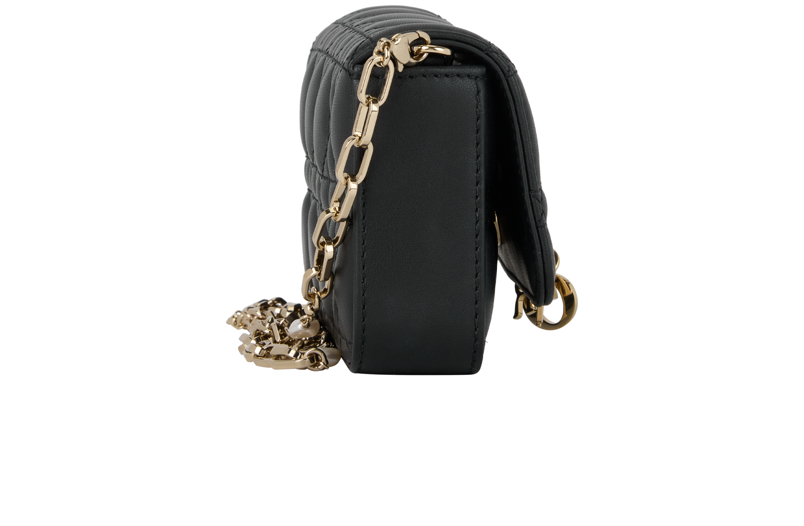 My Dior Talk Phone Pouch, &pound;950, Handbags, Black, Leather, Side view